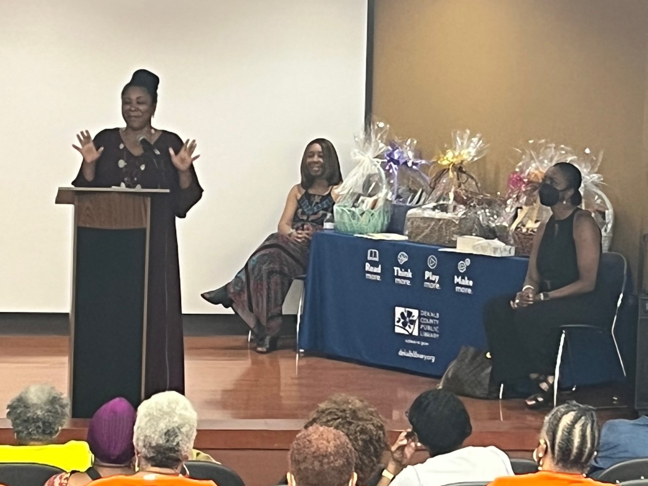 Vanessa Miller delivering a keynote