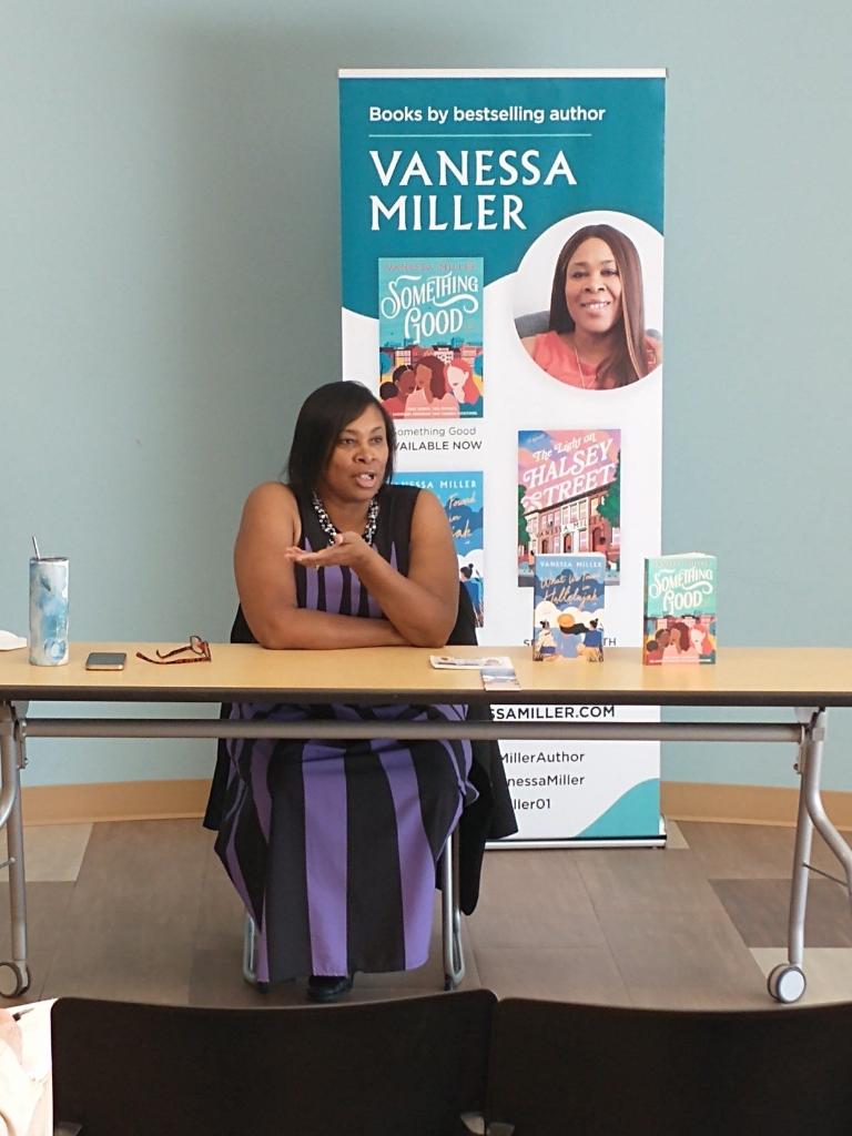 Vanessa Miller on a panel
