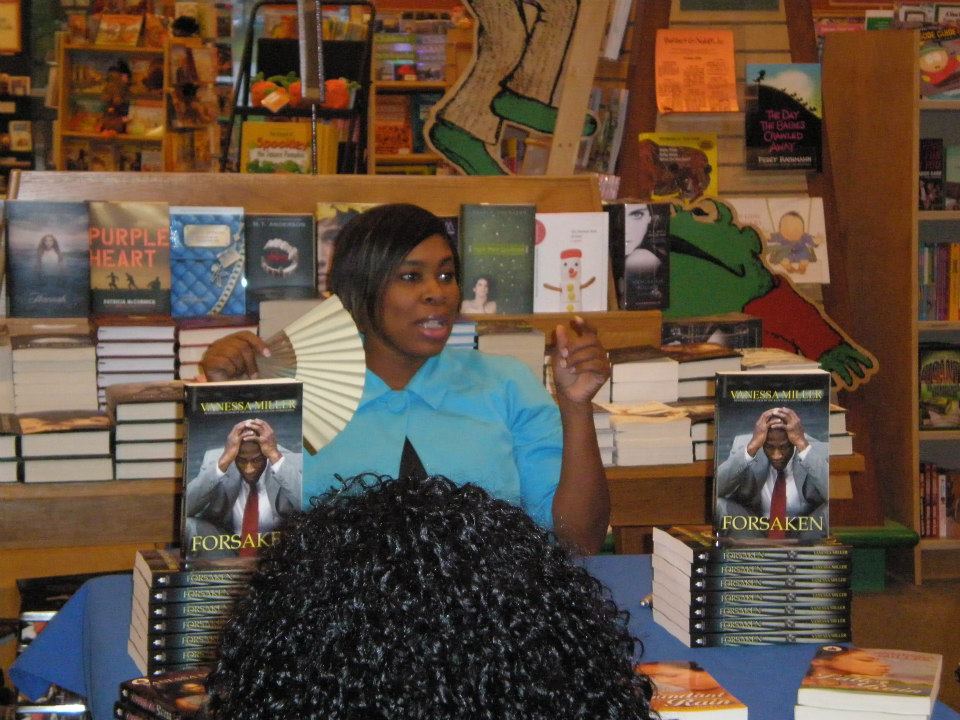 Vanessa Miller at a book signing
